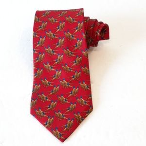 Huntington Silk Rare Edition Bird Mens Necktie